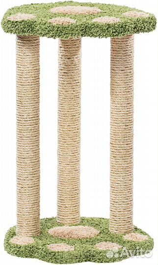 Когтеточка пушок ковролиновая Лапа с тремя столбам