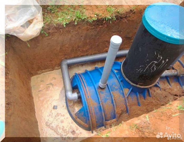 Установка септика. Рассрочка 12 мес