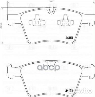 Колодки тормозные mercedes GL X164 4.2-5.0/ML W164