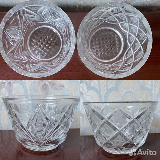 Набор из 2 хрустальных салатников СССР