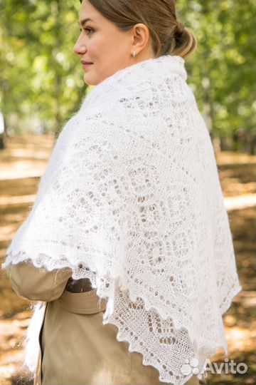 Пуховой платок/шаль