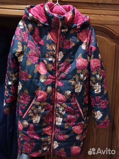 Пальто осеннее для девочки 140