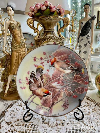 Декоративная тарелка Свиристели Rosenthal Германия