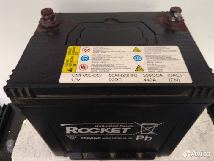 Аккумулятор 60 Ач бу Rocket