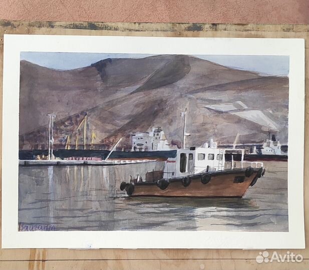 Новороссийск акварелью