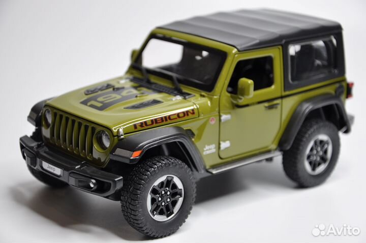 Модель автомобиля Jeep Wrangler Rubicon металл