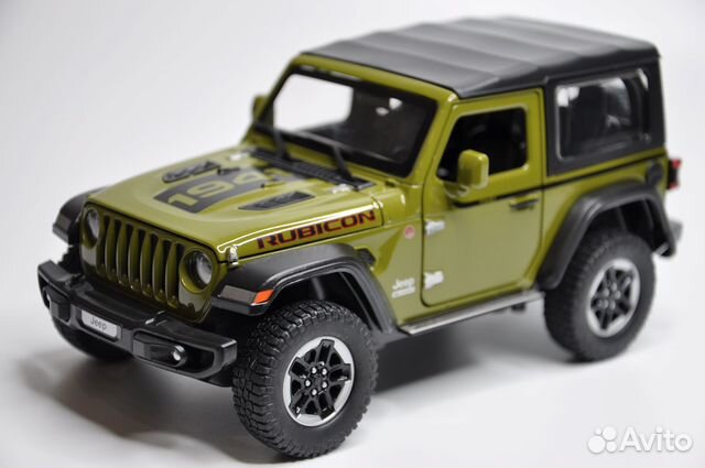 Модель автомобиля Jeep Wrangler Rubicon металл