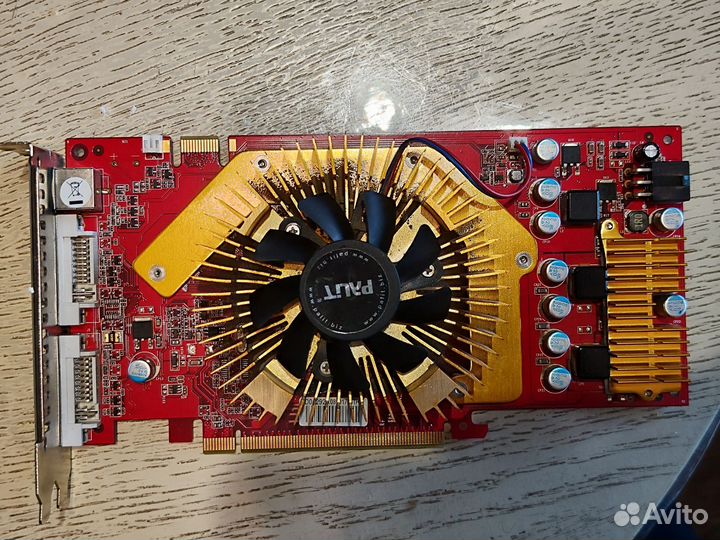 Видеокарта 9800GT PCI-E 512MB palit на запчасти
