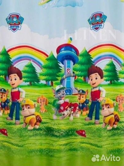 Шторы щенячий патруль Paw Patrol