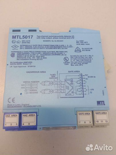 Искробезопасные барьеры MTL5017