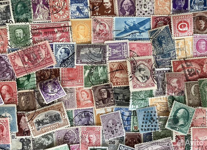 Коллекция 500 старинных марок
