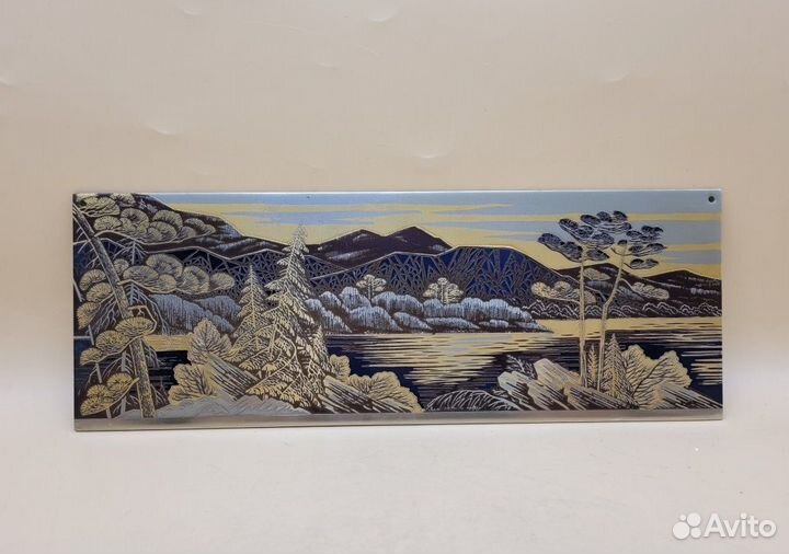 Златоустовская гравюра Горное озеро 1991 Златоуст