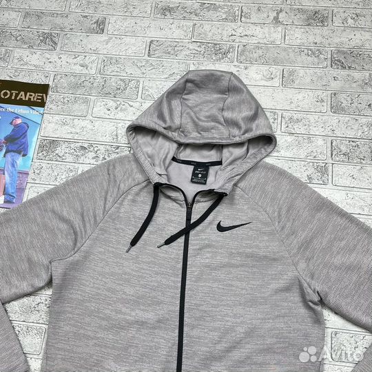 Nike Dri-Fit Zip Fleece Striped Training Hoodie