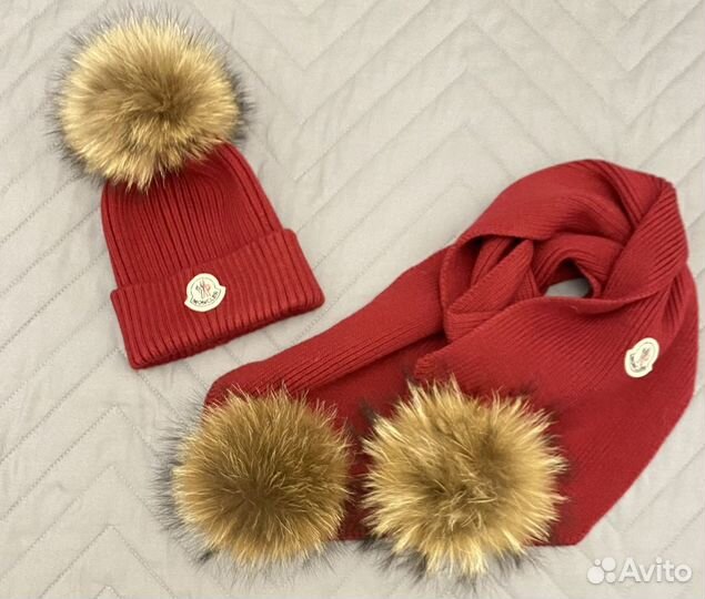 Moncler шапка шарф