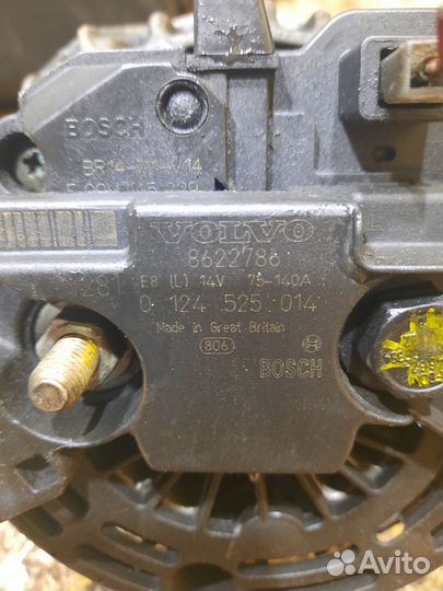 Генератор Volvo V70 2 2002 0124525014