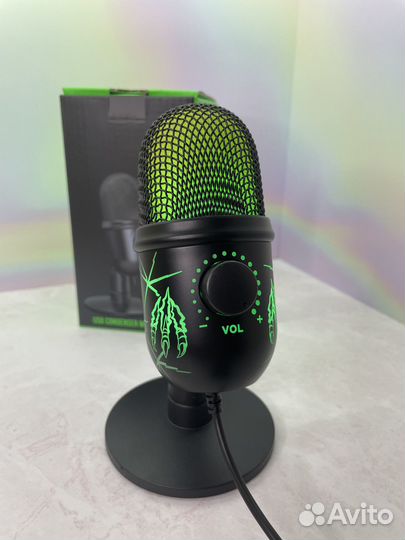 Игровой микрофон для пк USB (с подсветкой)