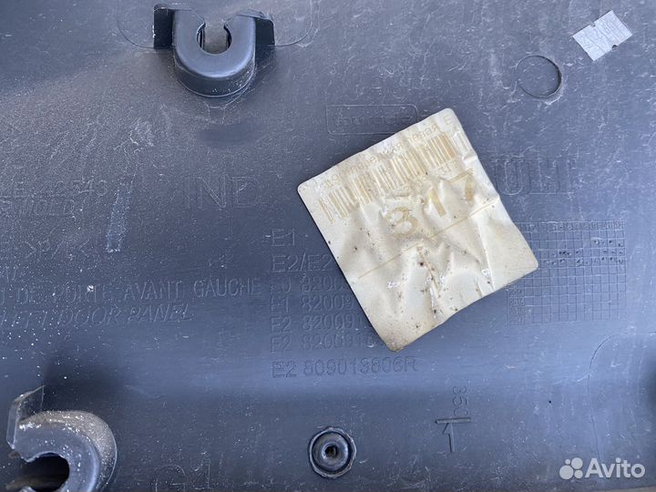 Renault Sandero Обшивка двери задней