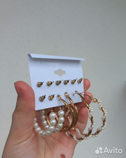 Серьги бижутерия