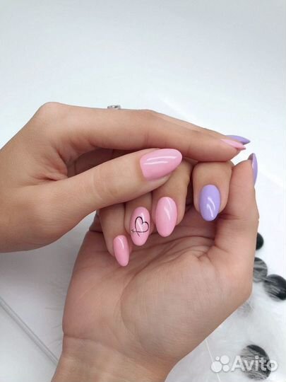 Маникюр наращивание