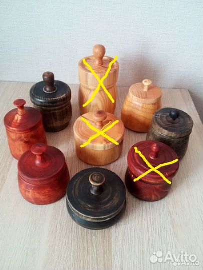Горшочки деревянные ручная работа