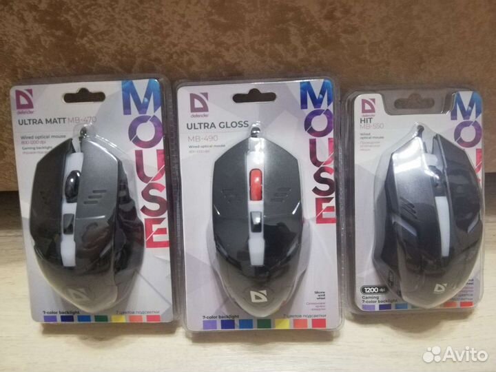 Игровые мыши USB с RGB подсветкой