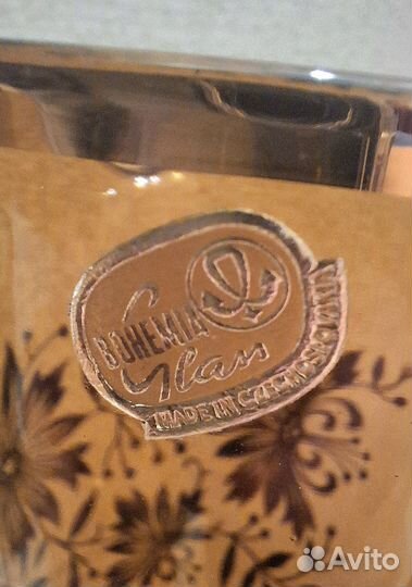 Кувшин и шесть стаканов Богемия. Чехословакия