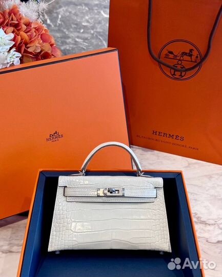 Сумка Hermes Kelly mini Croco