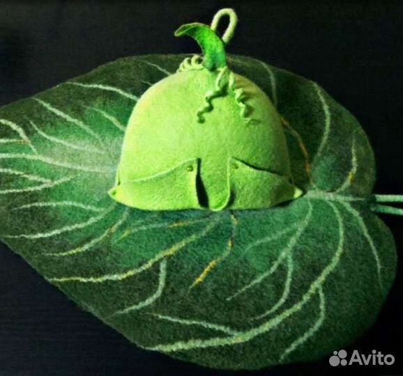 Банная шапка. Авторский войлок