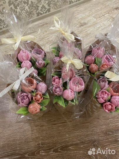 Букет из мыла ручной работы