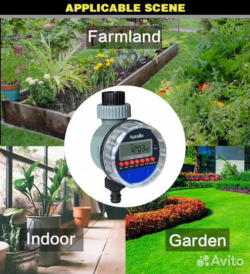 Таймер для капельного полива с жк-дисплеем
