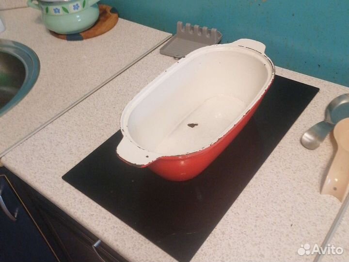 Утятница чугунная эмалированная