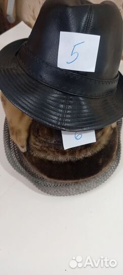 Кожаная шляпа унисекс