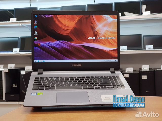Ноутбук Asus FHD, Core i3 7020, DDR4 16G, MX130 2G
