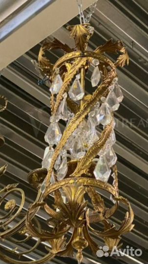 Люстра винтажная с кристаллами, Западная Европа