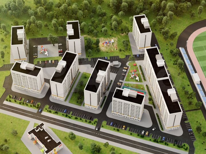 2-к. квартира, 52,8 м², 10/10 эт.