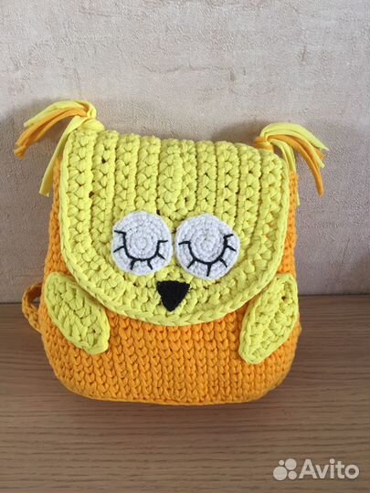 Детский новый рюкзак из трикотажной пряжи