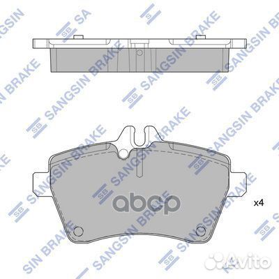 SP1749 колодки дисковые передние MB A-class W1