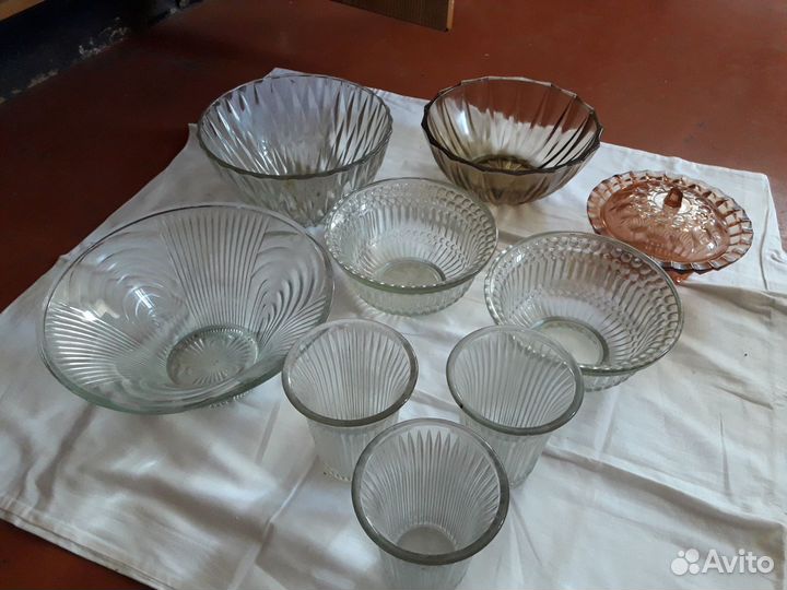 Вазы.салатницы ссср.хрусталь