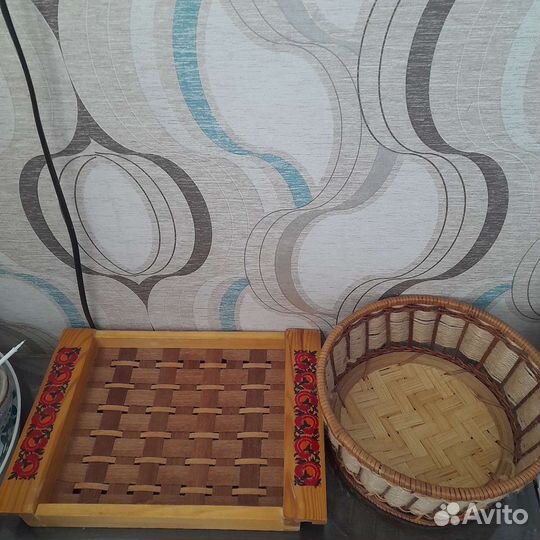 Корзинка и поднос из СССР