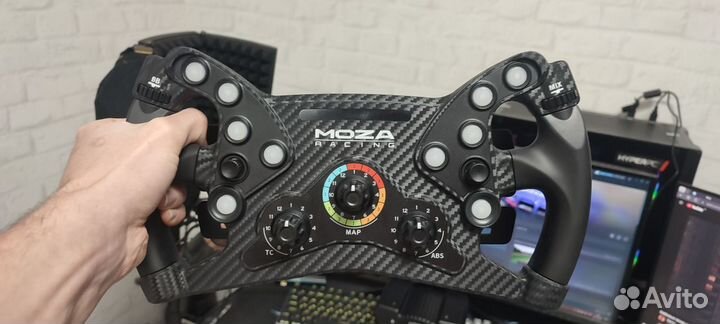 Игровой руль moza r9v2 и KS штурвал