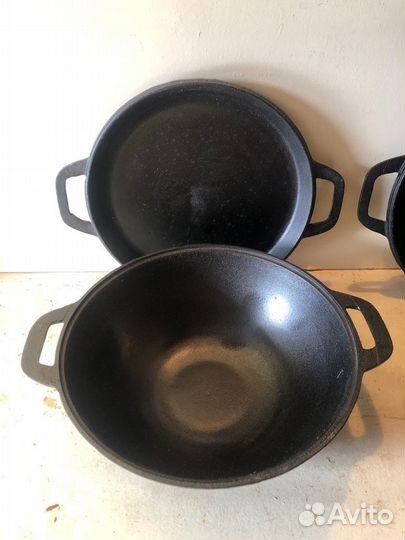 Казан вок чугунный