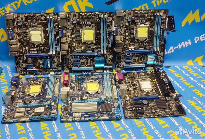 Материнская плата s1155 Asus Gigabyte MSI