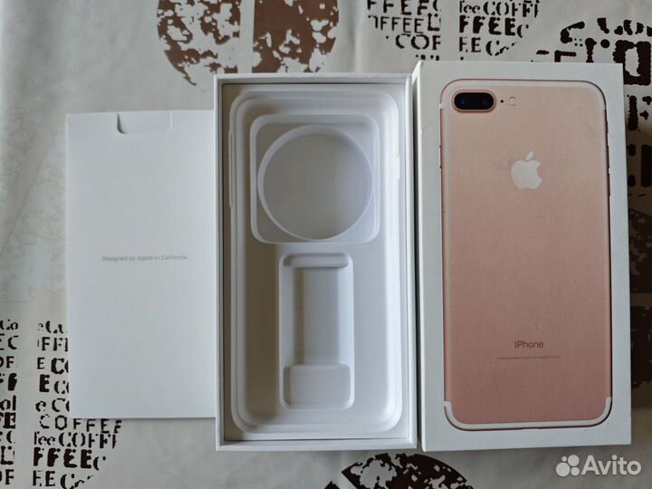 Коробка от iPhone 7 Plus Rose Gold 128gb