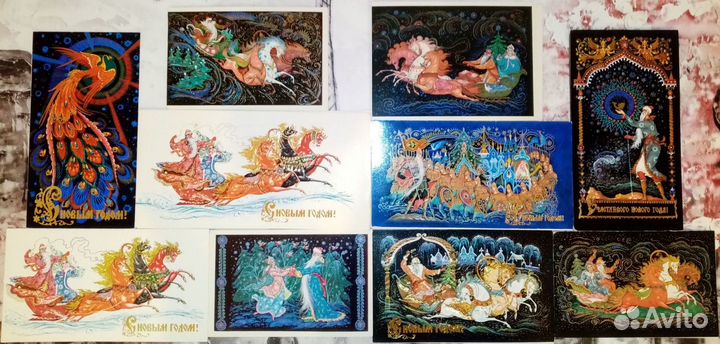 Открытки чистые Зарубин, Андрианов,Бокарев, Стерео