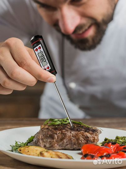 Термометр кухонный цифровой, с батарейкой