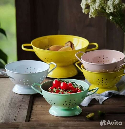 Дуршлаг эмалированный