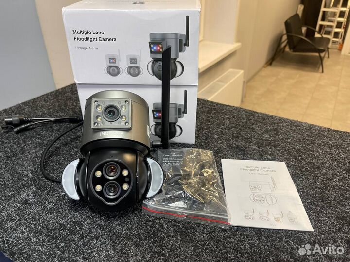 Wifi видеокамера 4+4mp 10x Inqmega