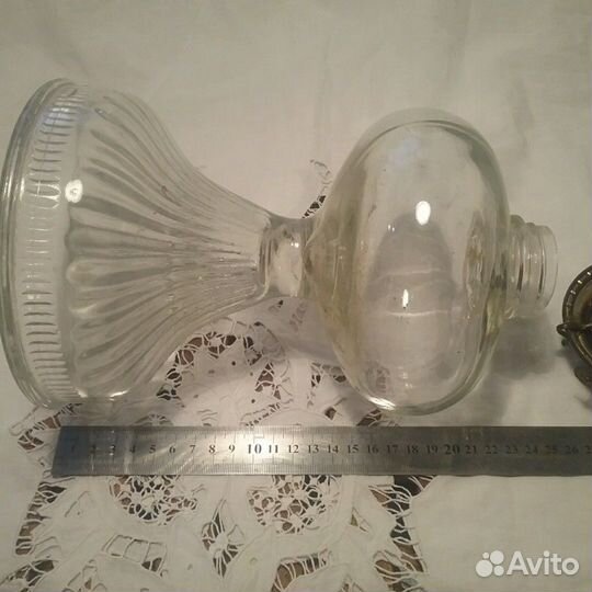 Керосиновая лампа, антикварная, США (USA ), 50 см