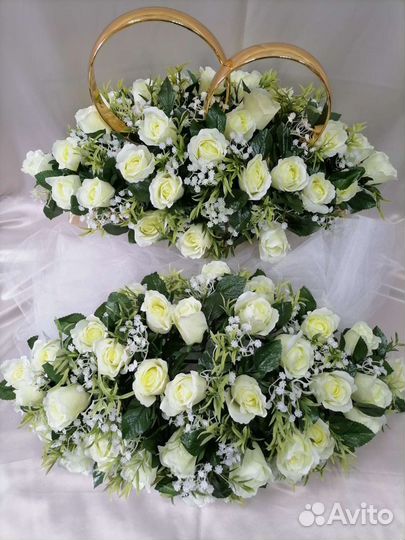 Украшение на свадебную машину