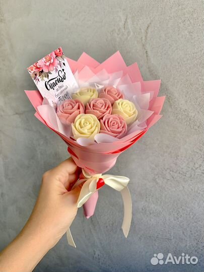 Шоколадные цветы, розы, ассорти. Букеты к 1 сентяб